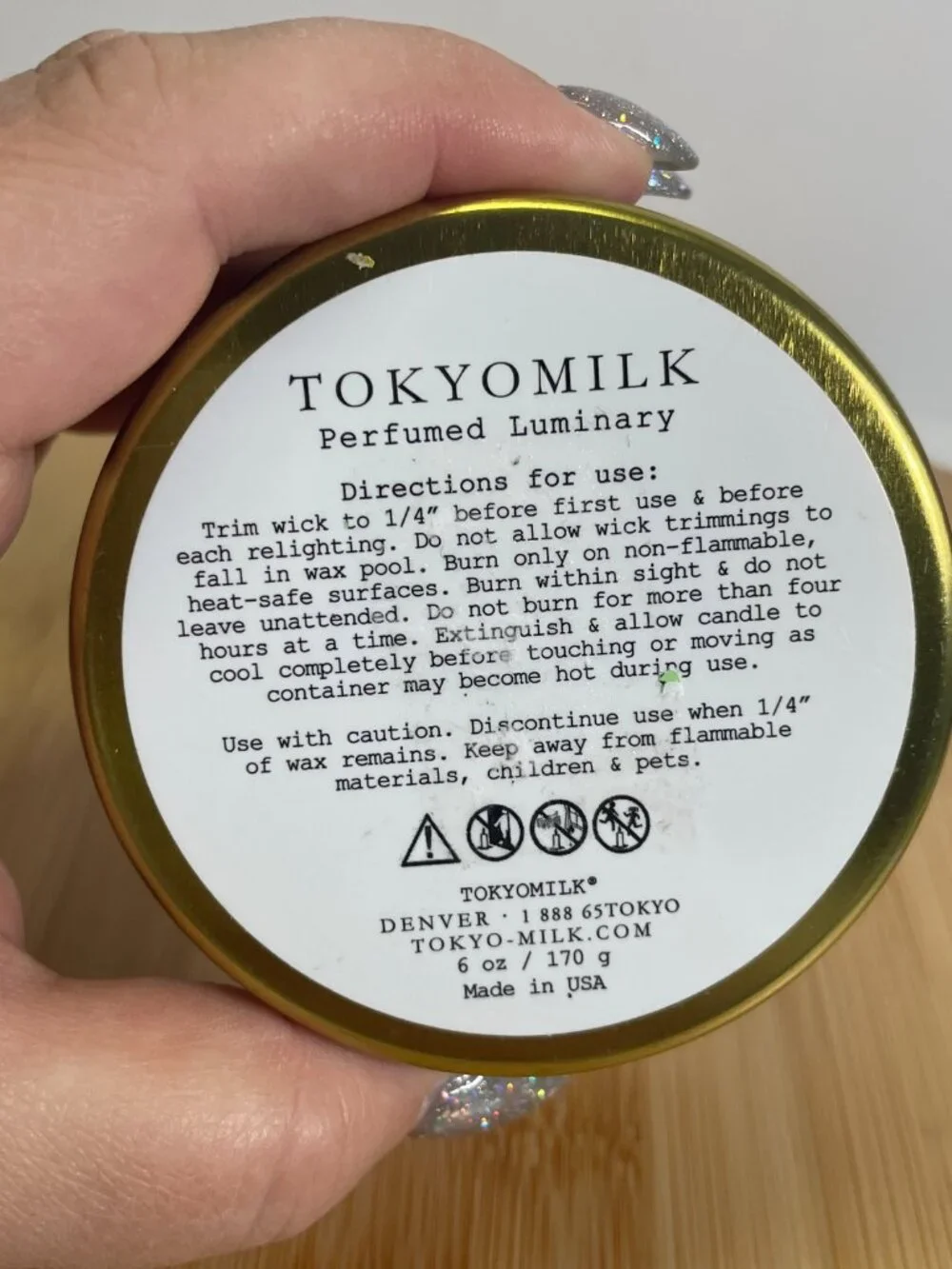 Tokyomilk Just for You Stationary Candle Tin 4 Oz 21 Citrus Rosewood Mimosa
